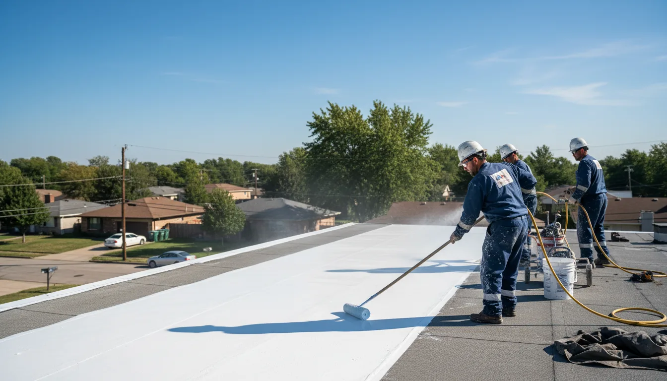 Commercial roof coating in Hugo, CO near me
